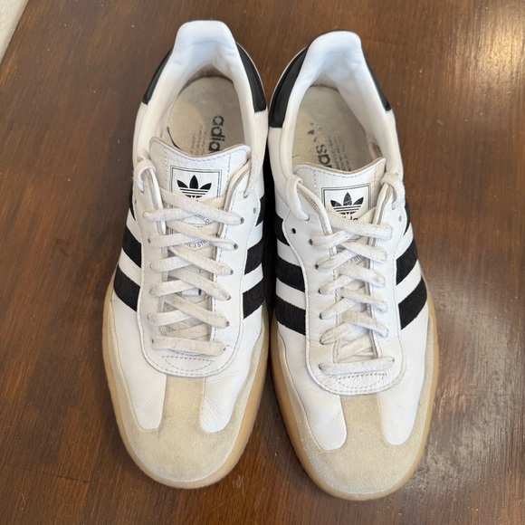 Adidas Samba Shoes Mens Size 10 White Black Gum OG Classic Soccer Sneakers - Picture 2 of 10
